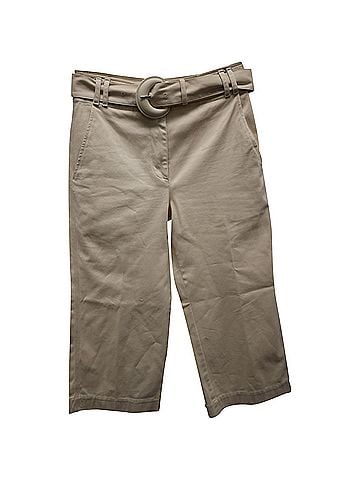 Proenza Schouler Proenza Schouler Belted Pants in Beige Cotton (view 1)