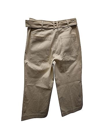 Proenza Schouler Proenza Schouler Belted Pants in Beige Cotton (view 2)