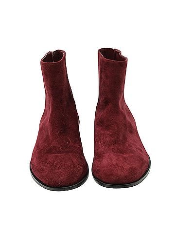 Jimmy Choo Jimmy Choo Ankle Boots in Maroon Suede (view 2)