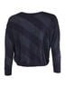 Sandro 100% Synthetic Blue Sandro Stripe Sweater in Navy Blue Polyester Size S - photo 3