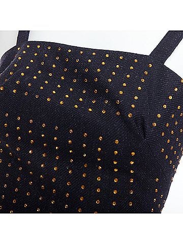 Miu Miu Miu Miu Vintage Fleece Wool Crystal Bustier Top (view 2)