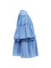 MSGM 100% Cotton Blue Msgm Striped Cotton Blend Flared Sleeves Drawstring Dress Size 6 - photo 4