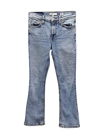 RE/DONE RE/DONE Straight Leg Jeans in Light Blue Cotton (view 1)
