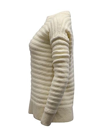 Theory Theory Novelty Stripe Sweater in Beige Cashmere (view 2)