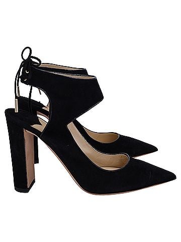 Jimmy Choo Jimmy Choo Mazey 100 Pumps in Black Suede (view 1)
