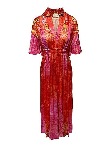 Peter Pilotto Peter Pilotto Floral-Print Dress in Multicolor Silk (view 1)