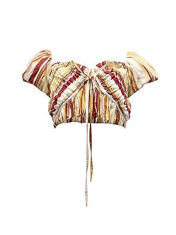 Cult Gaia Cult Gaia Gail Off-The-Shoulder Top in Multicolor Silk (view 1)
