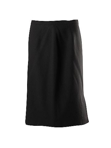 maxmara Max Mara Midi Skirt in Black Viscose (view 1)