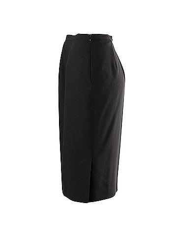 maxmara Max Mara Midi Skirt in Black Viscose (view 2)