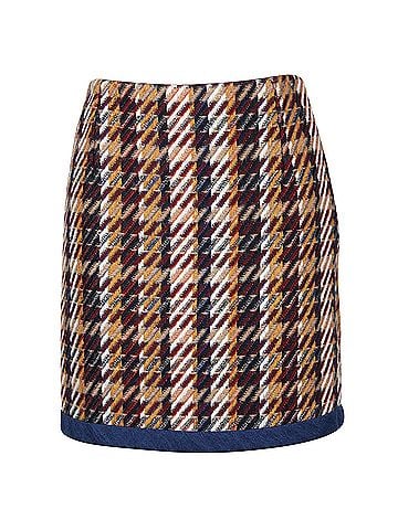 Sandro Sandro 'Nasty' Tweed Mini Skirt in Multicolor Cotton (view 1)