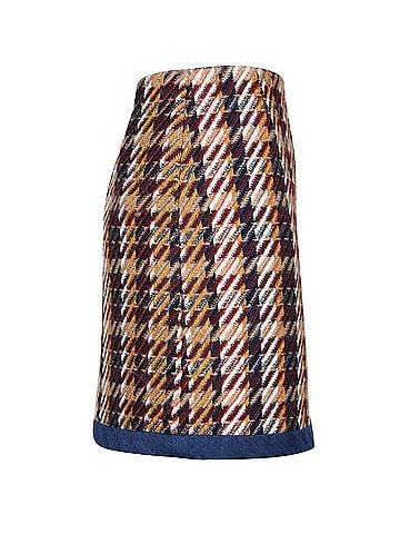 Sandro Sandro 'Nasty' Tweed Mini Skirt in Multicolor Cotton (view 2)