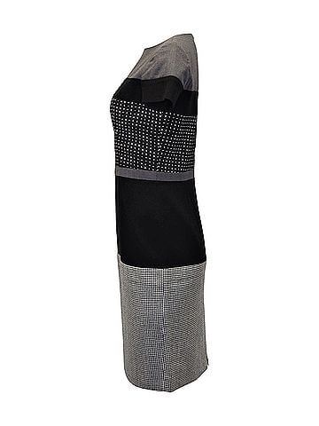 Moschino Moschino Cheap and Chic Sheath Dress in Grey Wool (view 2)