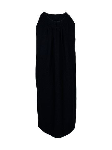 Oscar De La Renta Oscar De La Renta Sleeveless Dress in Black Wool (view 1)
