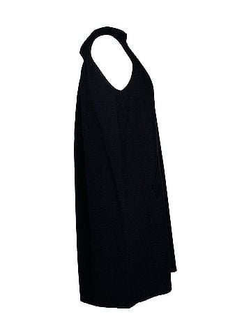 Oscar De La Renta Oscar De La Renta Sleeveless Dress in Black Wool (view 2)