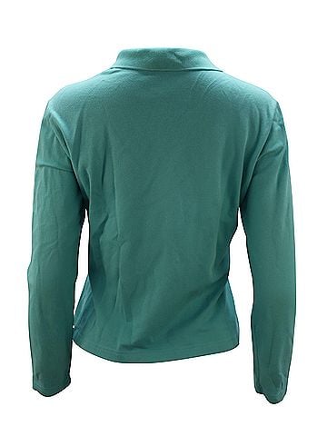 Lacoste Lacoste Long Sleeve Polo in Teal Cotton (view 2)
