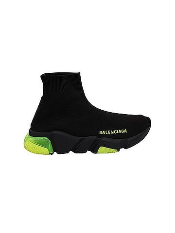 Balenciaga Balenciaga Speed Trainers in Clearsole Yellow Fluo Polyester (view 1)