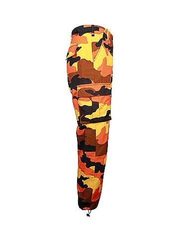OFF-WHITE Off-White Camouflage Printed Cargo in Orange Cotton (view 2)