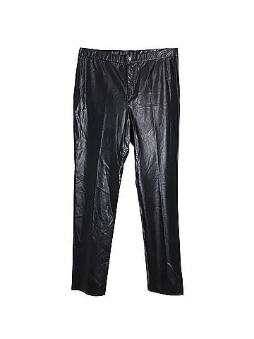 Isabel Marant Isabel Marant Etoile Slim Fit Trousers in Black Faux Leather (view 1)