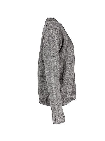 Acne Acne Studio Knitted Crewneck Sweater in Grey Wool (view 2)