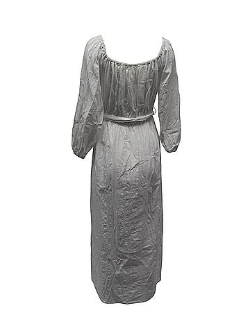 Mara Hoffman Mara Hoffman Malika Off-The-Shoulder Maxi Dress in White Organic Cotton (view 2)