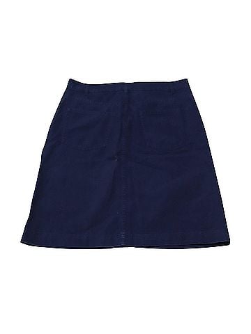 A.P.C. A.P.C. Buttoned Midi Skirt in Blue Cotton Denim (view 2)