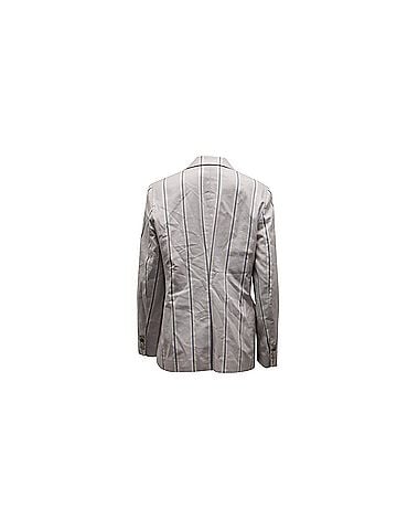 Ralph Lauren Lauren Ralph Lauren Striped Blazer in Pastel Purple Polyester (view 2)