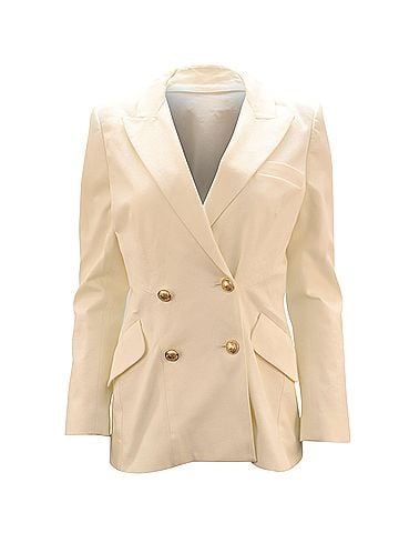 Derek Lam Derek Lam 10 Crosby Rodeo Blazer in White Cotton (view 1)