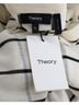 Theory 100% Wool Tan Theory Grid Print Sweater in Eggshell White Wool Blend  Size XL - photo 4