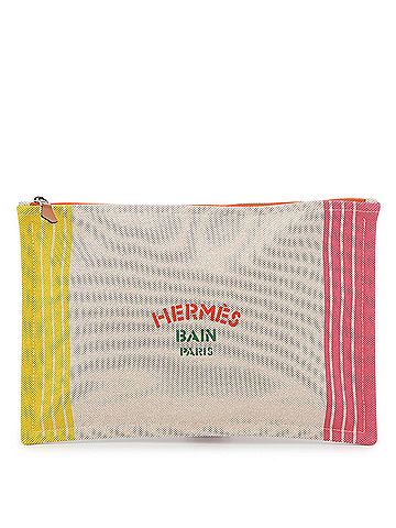 Hermès Hermes Flat Pouch Maillon Marin Cotton HERMES (view 1)