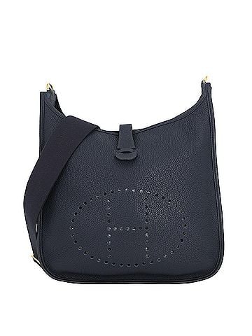 Hermès Hermes Evelyne 3 GM Shoulder Bag, Blue Nuit, Taurillon Clemence Leather, C Stamp. Evelyne, Handbag, Women's. (view 1)