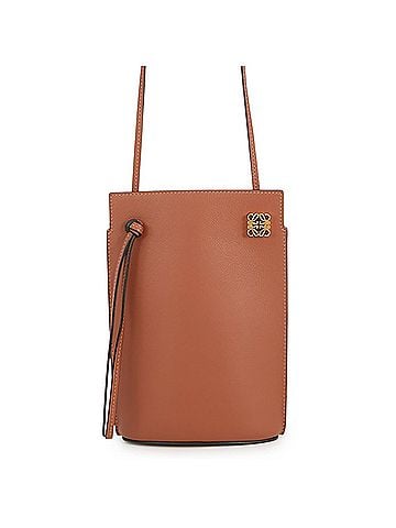 Loewe Loewe shoulder bag, Dice Pocket, Calf Leather, C630R12X01, LOEWE pochette, brown, handbag. (view 1)