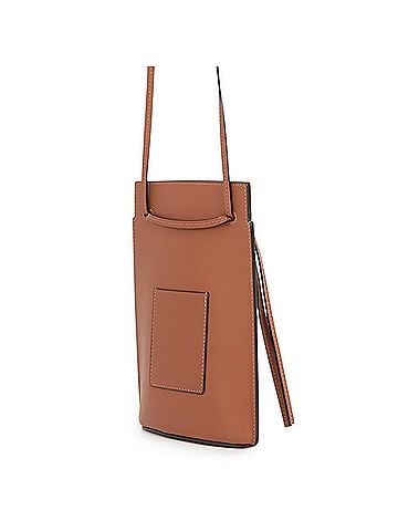 Loewe Loewe shoulder bag, Dice Pocket, Calf Leather, C630R12X01, LOEWE pochette, brown, handbag. (view 2)