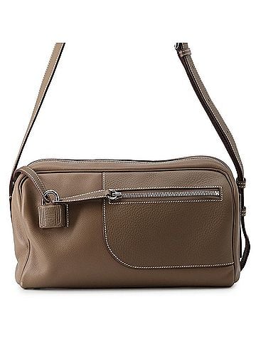 Hermès Hermes Petit Courier Etoupe Evercolor Shoulder Bag, Taurillon Clemence Leather, W Stamp, HERMES, Handbag, Hermes, HERMES (view 1)