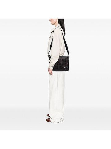 Fendi Zucchino Canvas F Charm Crossbody (view 2)