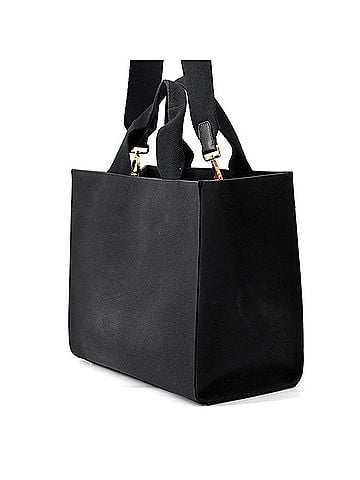 Fendi Fendi Tote Bag Versace Collaboration Embroidered Canvas 8BH395 FENDI 2-way Black Handbag (view 2)