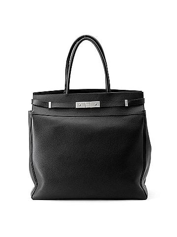 Yves Saint Laurent Yves Saint Laurent Saint Laurent Paris Manhattan N S Leather Tote Bag 757302 SAINT LAURENT PARIS Handbag Black (view 1)