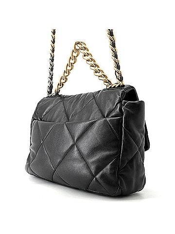 Chanel Chanel Chain Shoulder Bag CHANEL19 Large Lambskin AS1161 CHANEL 2-way Black Handbag Women's (view 2)