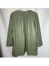 Chico's 100% Polyurethane 100% Polyester 100% Polyester Green Faux Leather Jacket Size 4 - photo 4