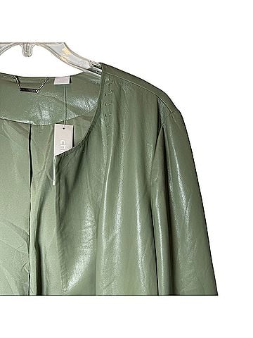 Chico's Chico’s Vegan Leather Topper  Faux Leather Jacket (view 2)