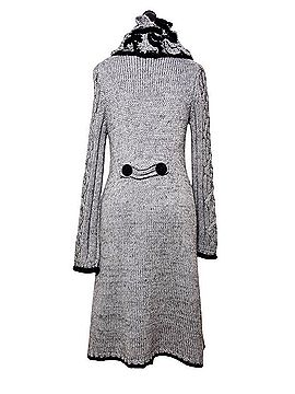 BCBGMAXAZRIA Baroque Ruffle Collar Duster Wool Cardigan (view 2)