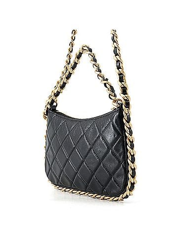 Chanel Chanel Chain Shoulder Bag Matelassé Coco Mark Lambskin AP3487 CHANEL Handbag Black Women's (view 2)