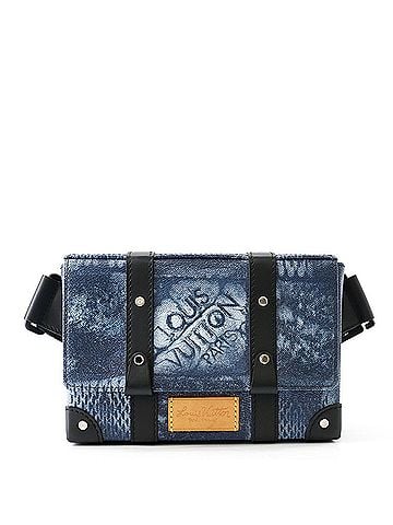 Louis Vuitton Louis Vuitton Damier Salt Leather Trunk Sling Bag N50061 LOUIS VUITTON 2-way Shoulder Handbag Men's (view 1)