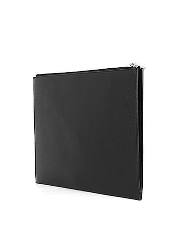 Yves Saint Laurent Yves Saint Laurent Saint Laurent Paris Clutch Bag Mini Zip Tablet Sleeve Leather 397294 SAINT LAURENT PARIS Black Handbag (view 2)