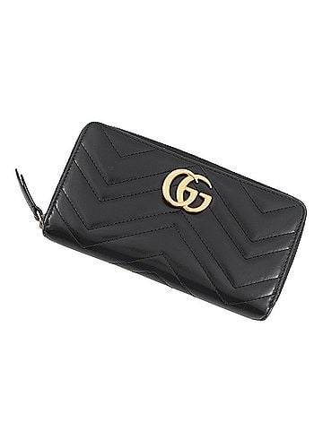 Gucci Gucci GG Marmont Zip-Around Wallet 443123 GUCCI Quilted Long WALLET (view 1)