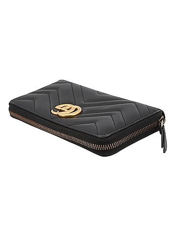 Gucci Gucci GG Marmont Zip-Around Wallet 443123 GUCCI Quilted Long WALLET (view 2)