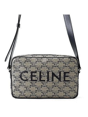 Céline Celine Triomphe Horizontal Medium Shoulder Bag, Handbag 194502, Black, (view 1)