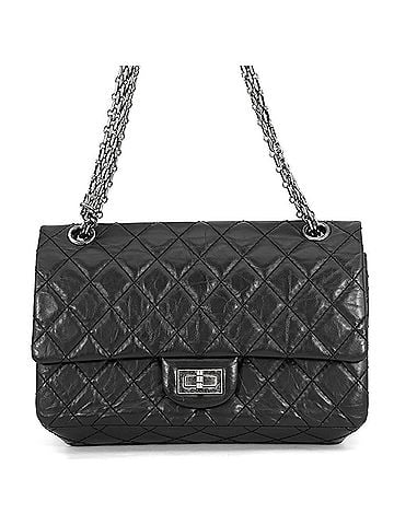 Chanel Chanel Chain Shoulder Bag Matelassé 2.55 Aged Calf Leather A37586 CHANEL Black Handbag Women's (view 1)