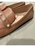 Stuart Weitzman 100% Leather Brown Flats Size 10 - photo 5