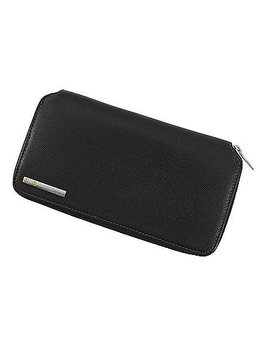 Cartier Cartier Santos Round Leather Long Wallet L3000942 Black WALLET (view 1)