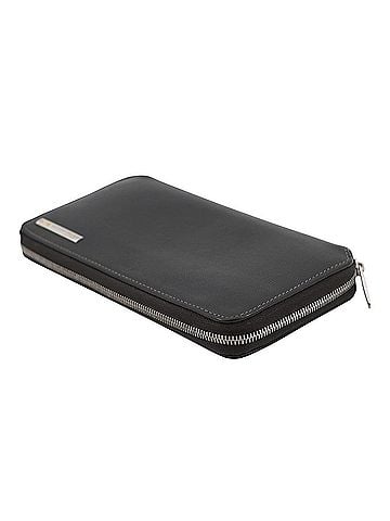 Cartier Cartier Santos Round Leather Long Wallet L3000942 Black WALLET (view 2)